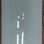 "Белый" Фартук с рис. из пленки №14"Белый иней" (стекло 6 мм., форма) 255*553 мм. 